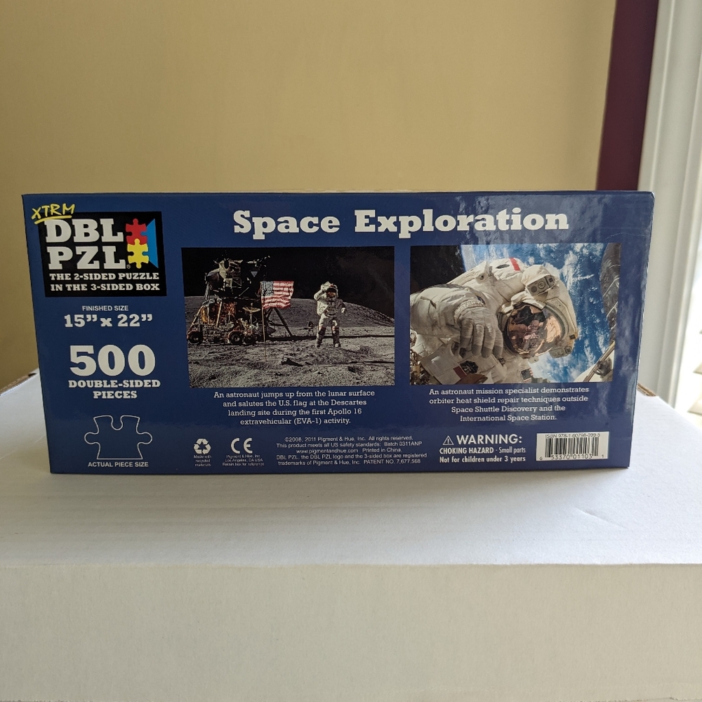 500 Piece Space Exploration Double Puzzle - Picture 2 of 7